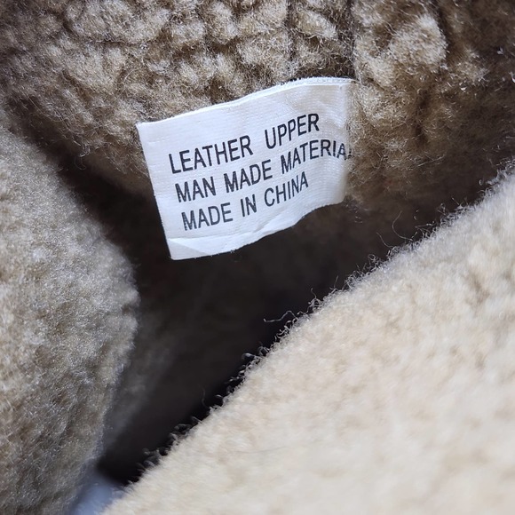 Minnetonka Brown Suede leather Winter Boots Womens 7 Faux Fur Lined Mid Calf - Picture 7 of 10